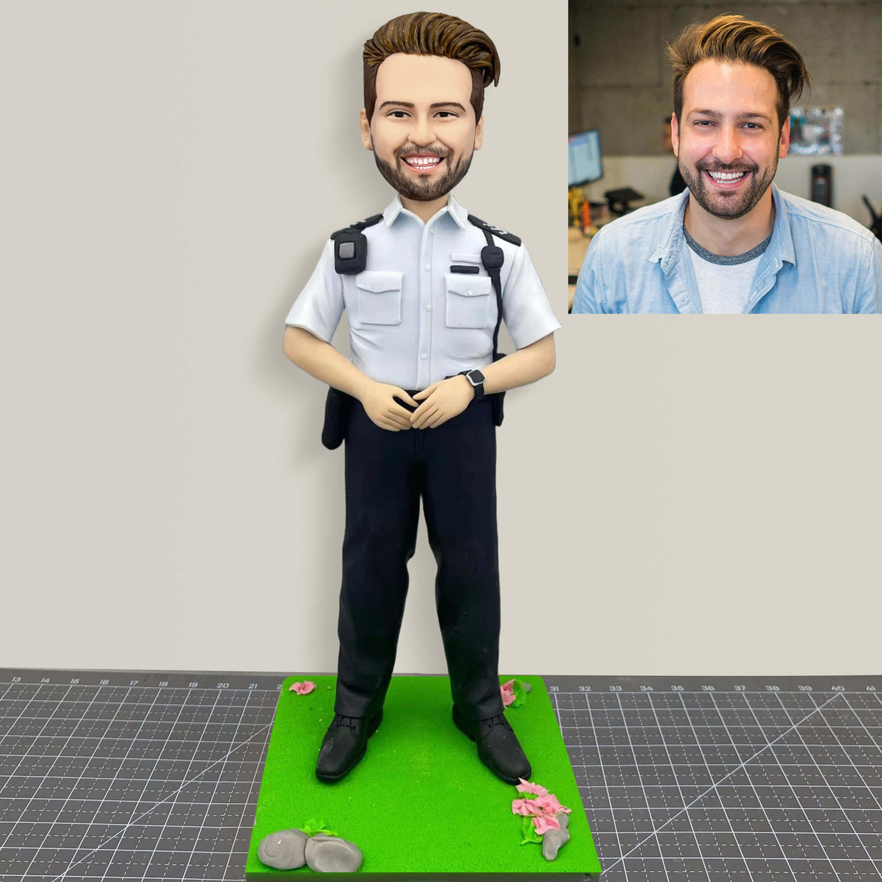 Customized Police Bobblehead Doll