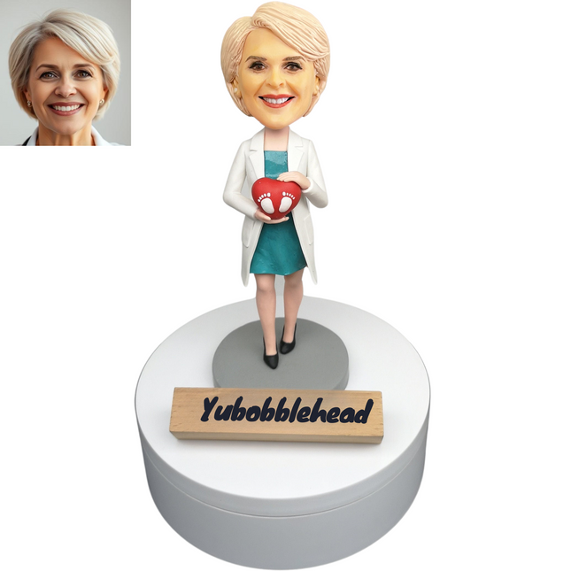 Customized Female Doctor Bobblehead Doll